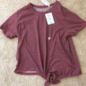 T shirt with stripes